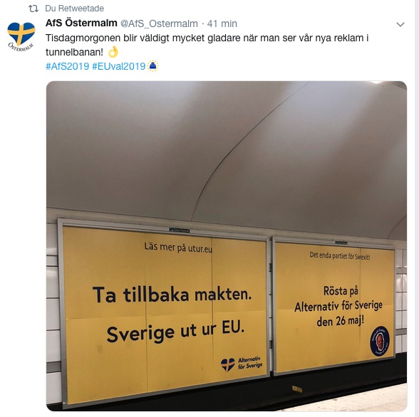 alternativ för sverige_swexit_tunnelbanan_eu valet